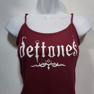 Deftones Hand Cropped Tank Top Ribbed Deftones Shirt Around The - Foto 10